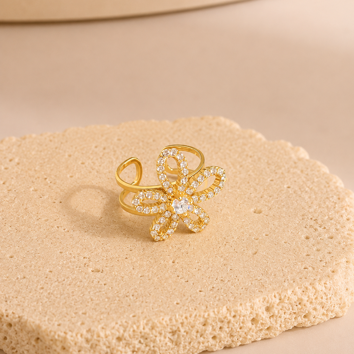 Flower Diamond Ring