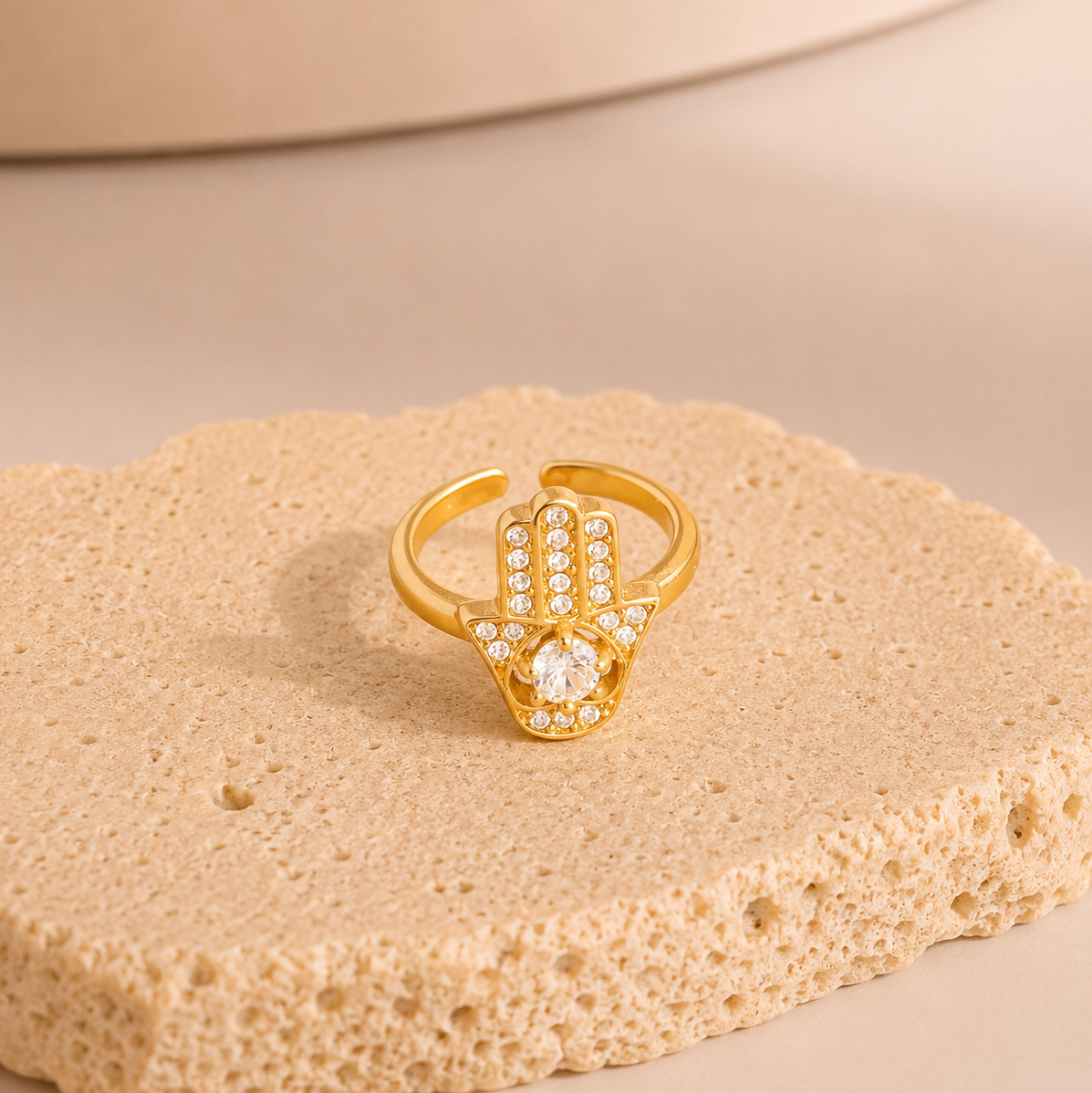 Hand Diamond Ring