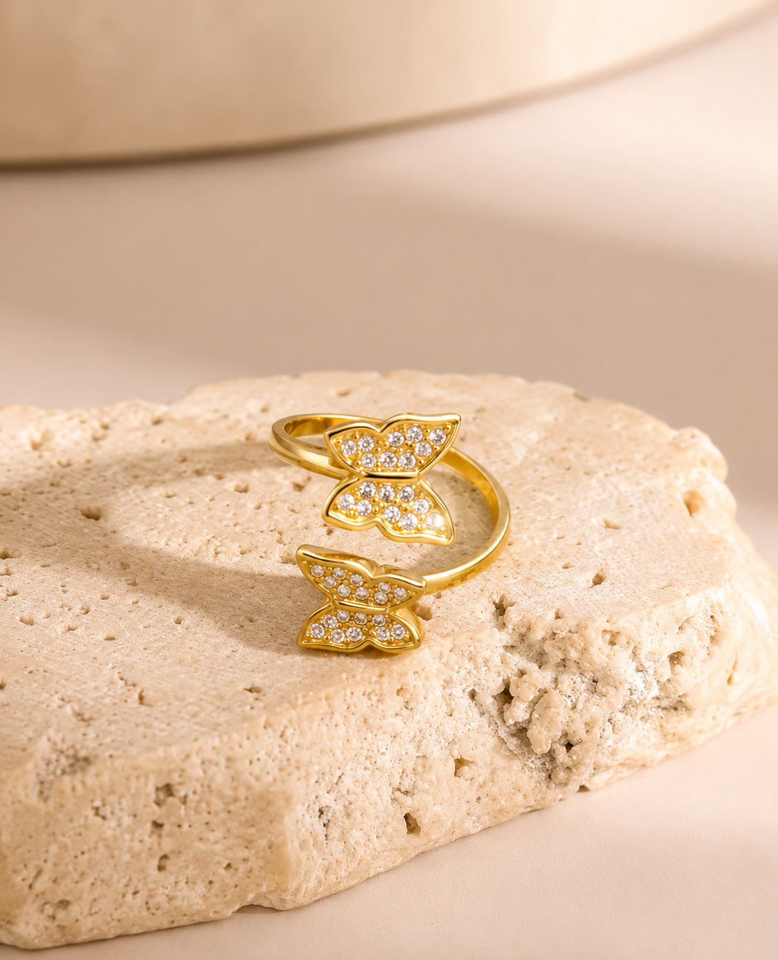 Butterfly Diamond Ring
