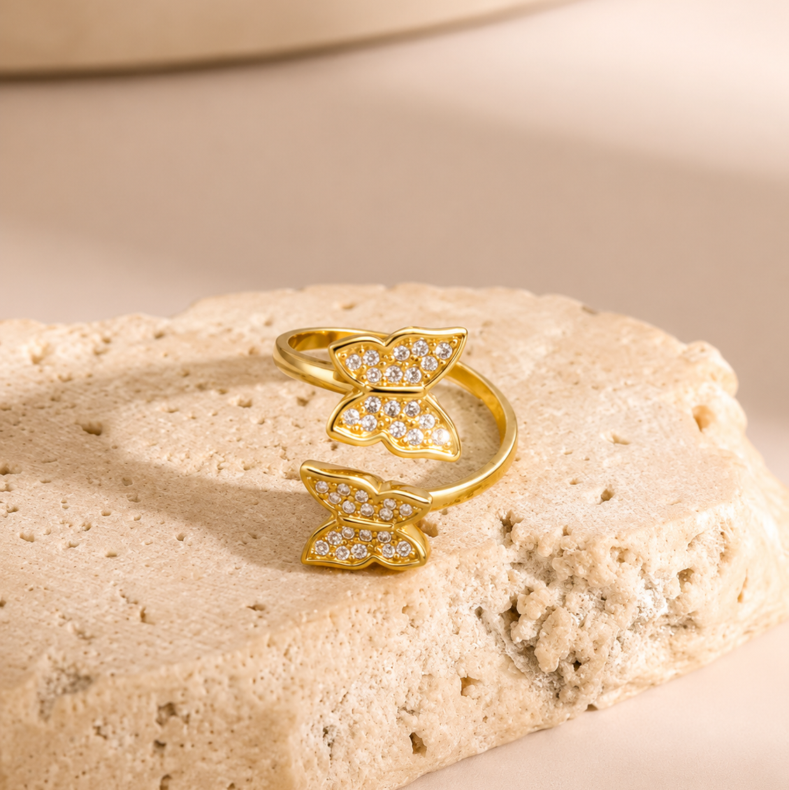 Butterfly Diamond Ring