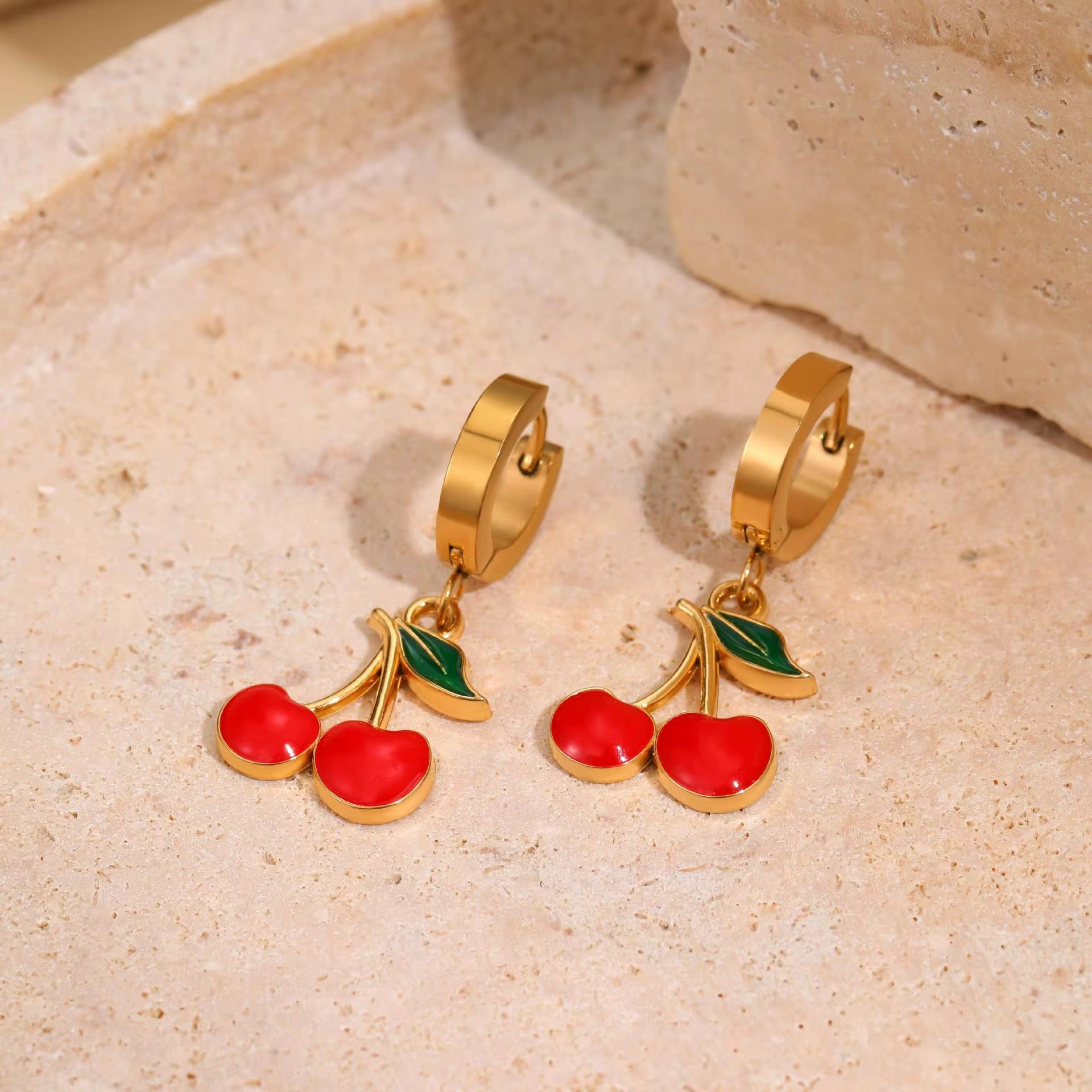 Cherry Drop Earrings