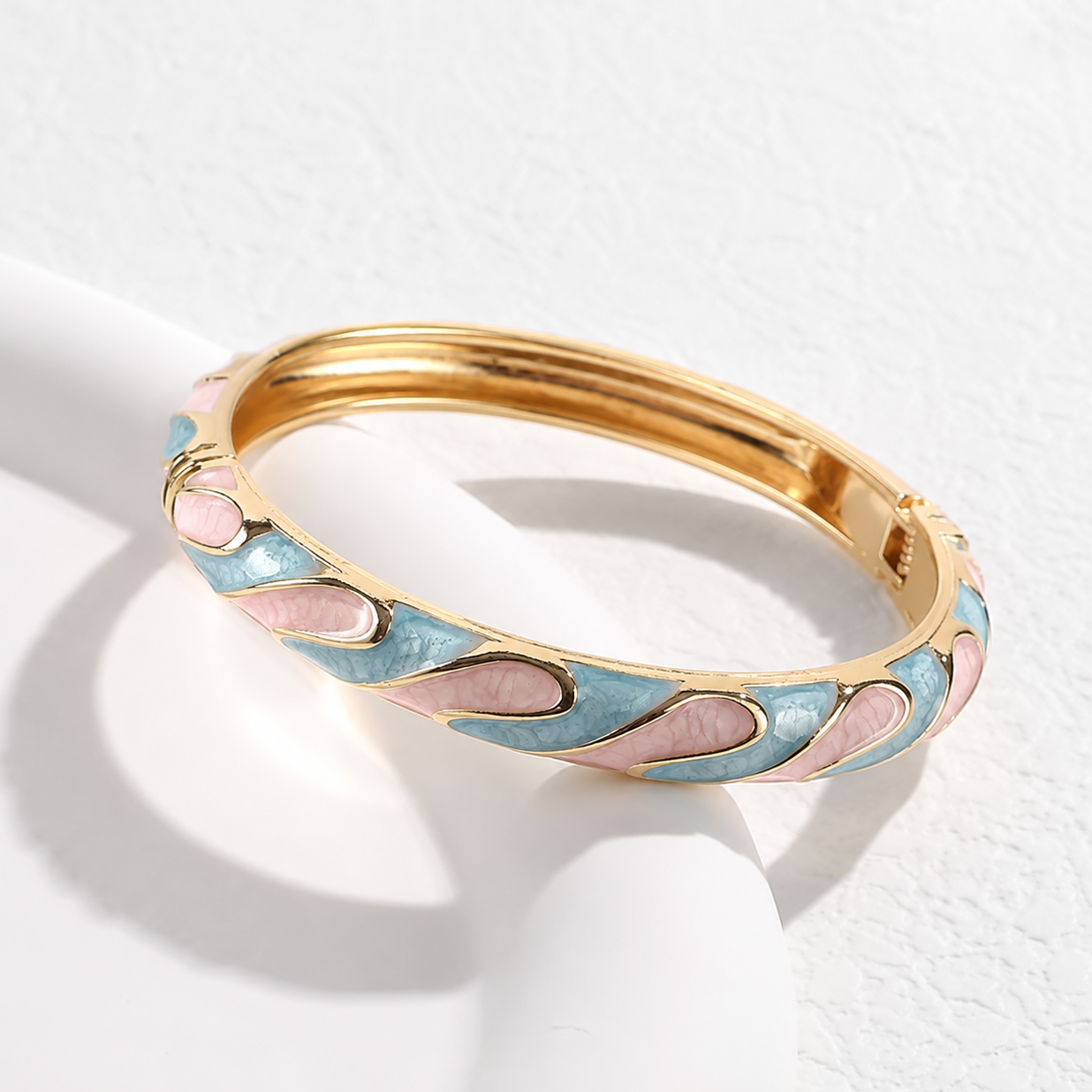 Colorful Enamel Alloy Bangle