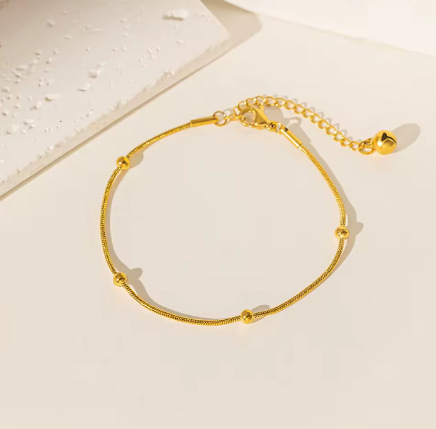 Beaded Snake Chain Bracelet