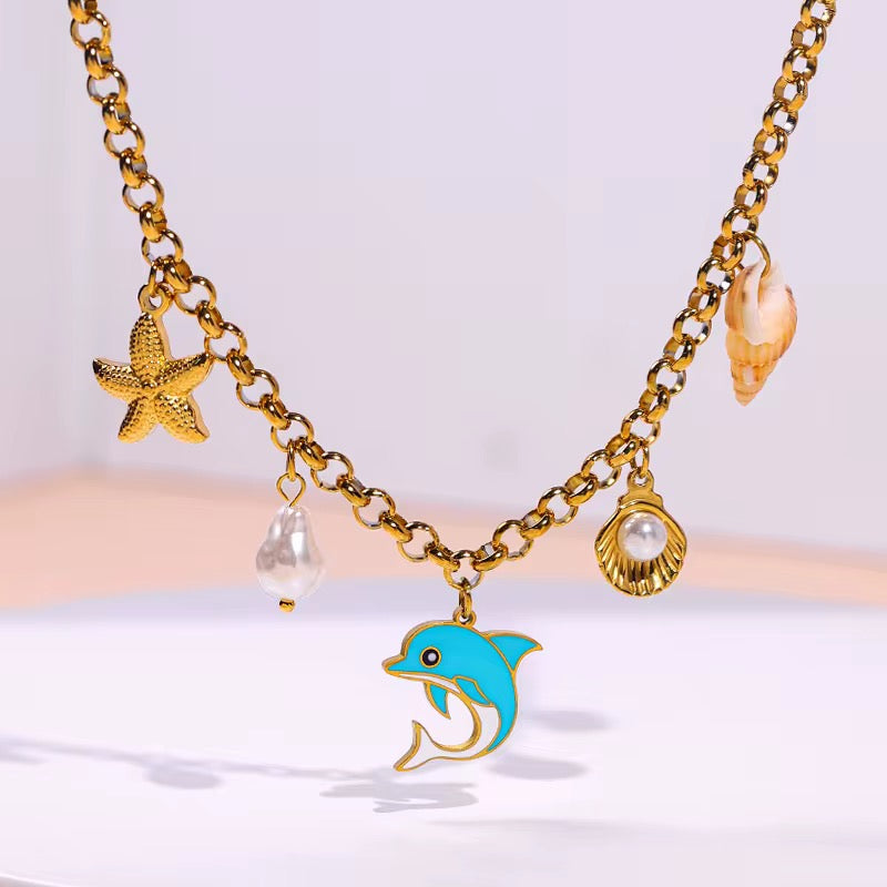 Summer Beach Pendant Necklace