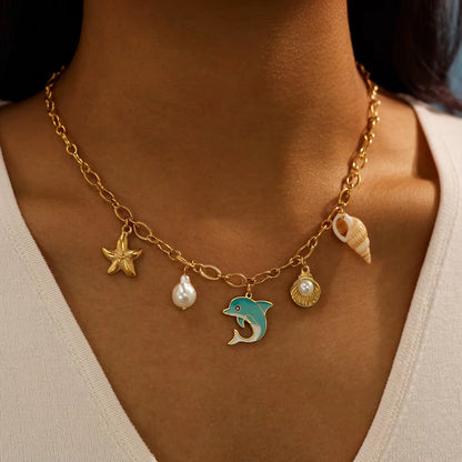 Summer Beach Pendant Necklace
