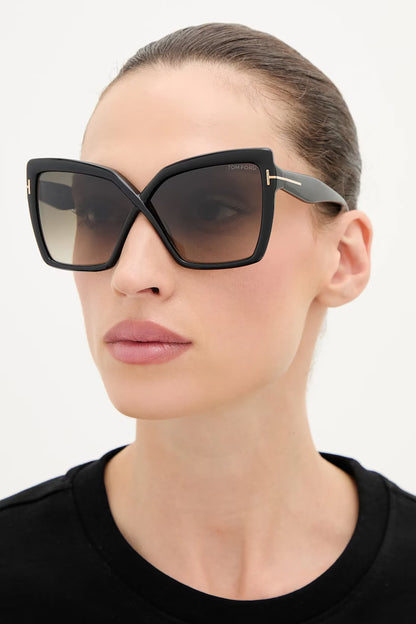 TOM FORD Fiore Acetate Butterfly Sunglasses