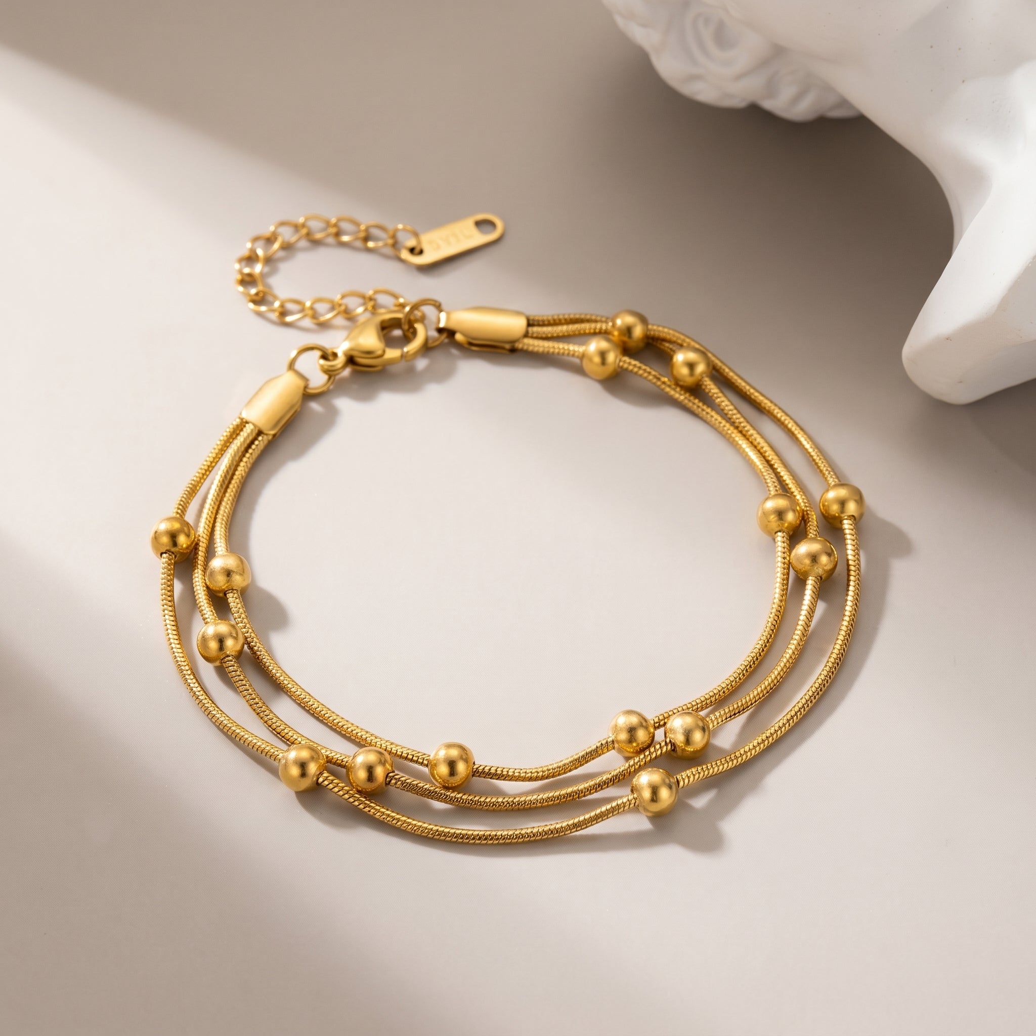 Three Layer Bead Bracelet
