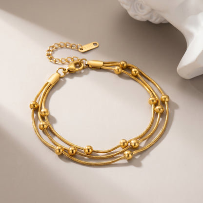 Three Layer Bead Bracelet