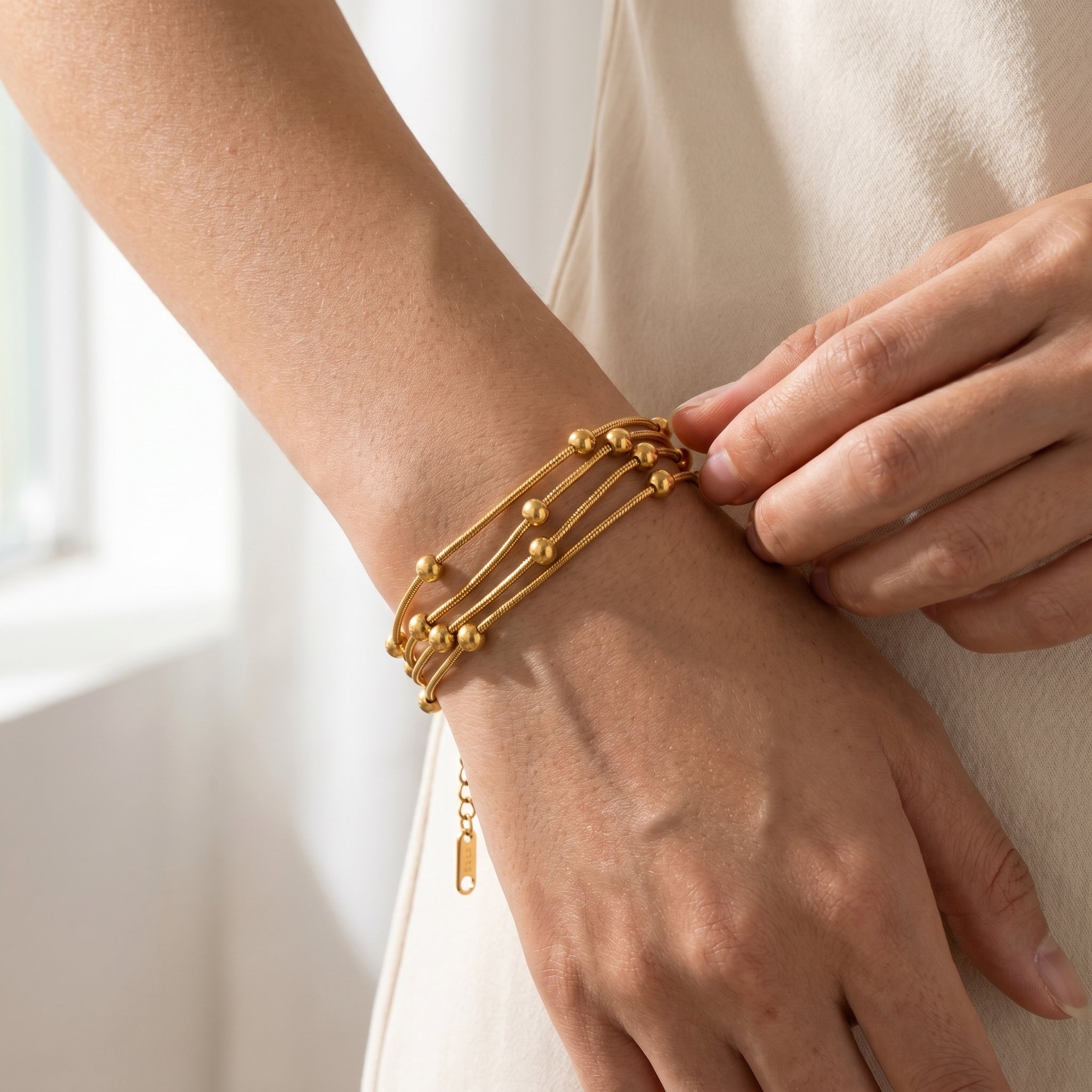 Three Layer Bead Bracelet