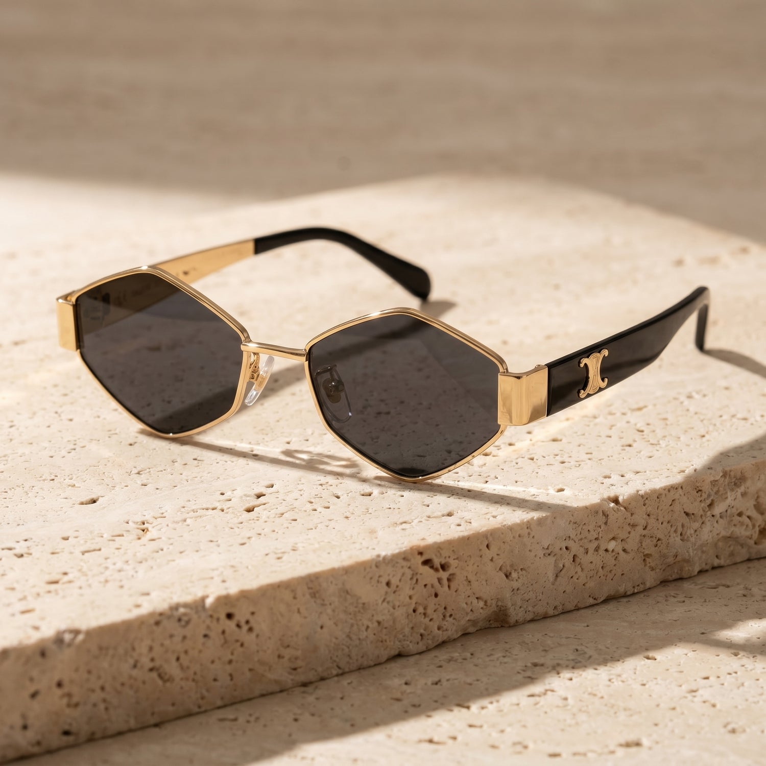 Celine Triomphe Hexagonal Sunglasses