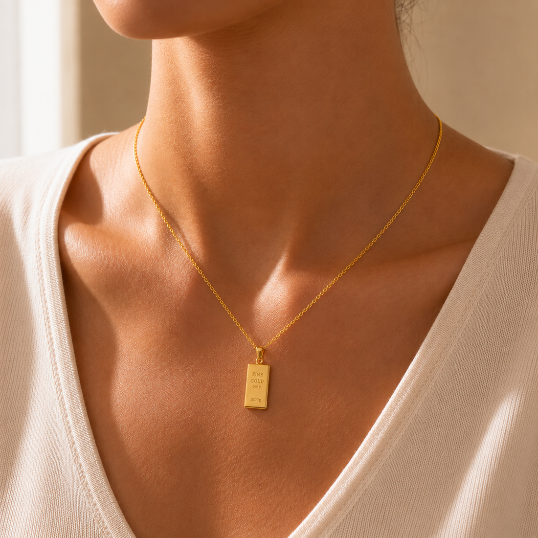 Gold Bar Necklace
