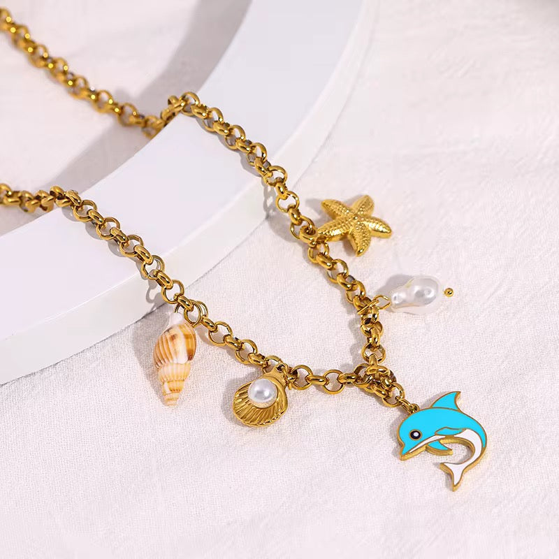 Summer Beach Pendant Necklace