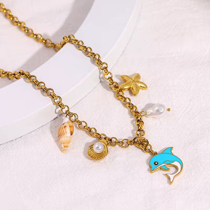 Summer Beach Pendant Necklace