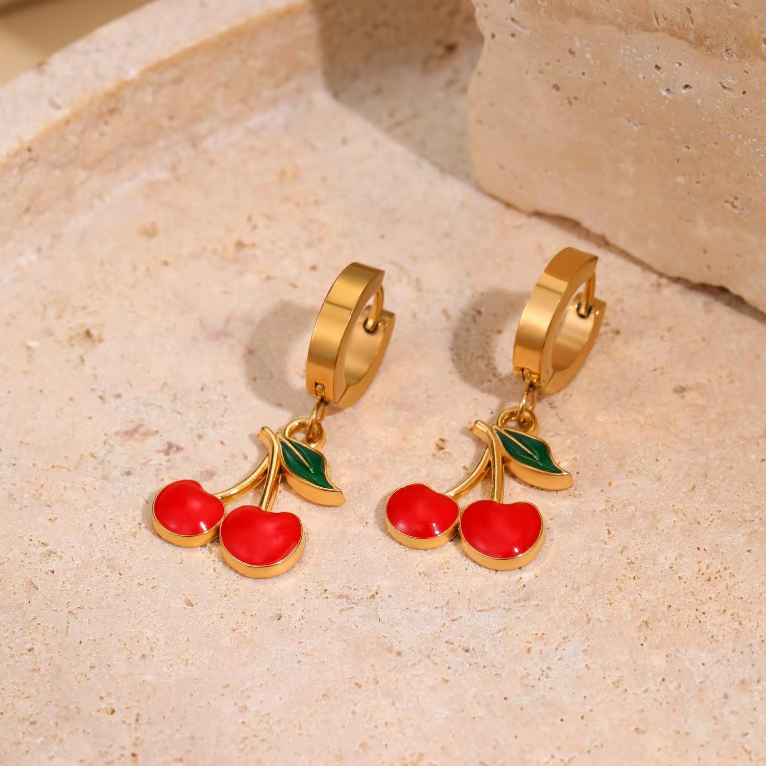 Cherry Drop Earrings