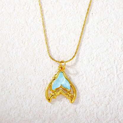 Fishtail Zircon Necklace