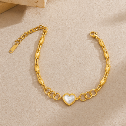 Zircon Heart Bracelet