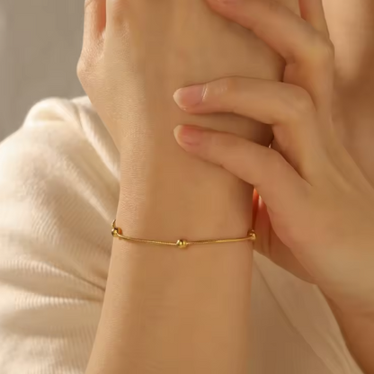 Beaded Snake Chain Bracelet