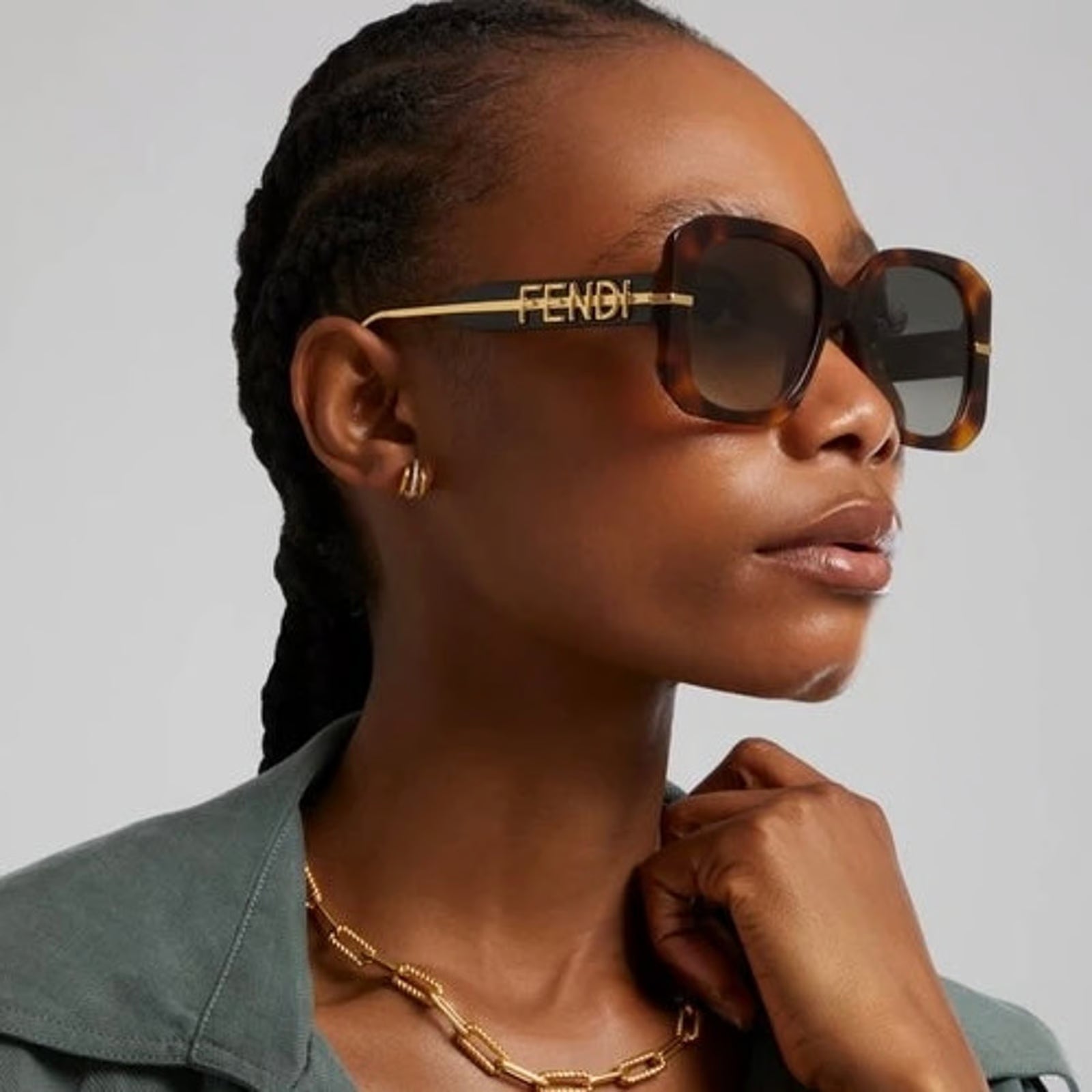 Fendi Fendigraphy Oversized Sunglasses