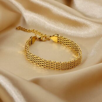 Italian Mesh Link Chain Bracelet