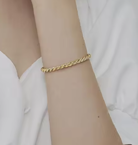 Twist of Gold Open Cuff Bracelet