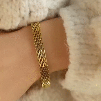 Italian Mesh Link Chain Bracelet