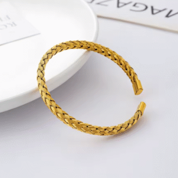 Gold Woven Mesh Bracelet
