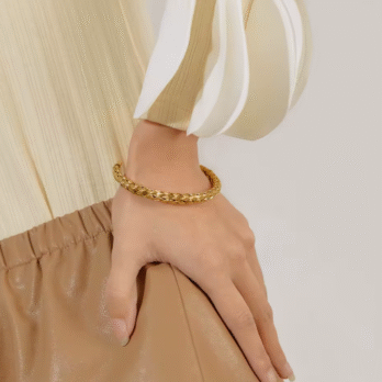 Gold Woven Mesh Bracelet