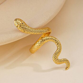 gold snake ring