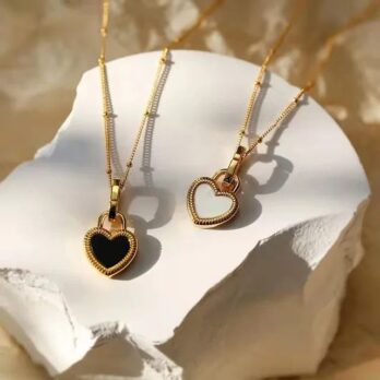 Heart Padlock Pendant Necklace