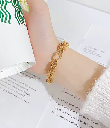 Gold Chain Bracelet - Image 2