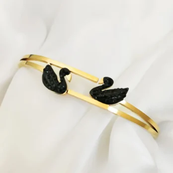 Black Swan Double Duck Bracelet