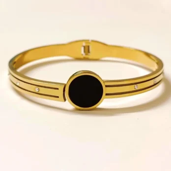 Dual-Line Black Onyx Bracelet