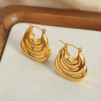 Chunky Pear Shape Hoops