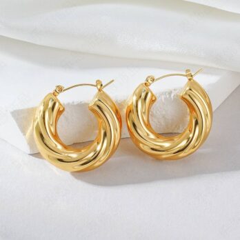 Twist Hoop Earrings