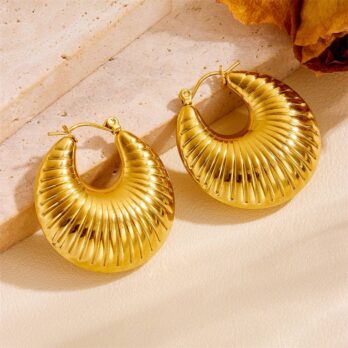 Croissant Hoops Earrings