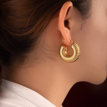 Chunky Hoop Earrings