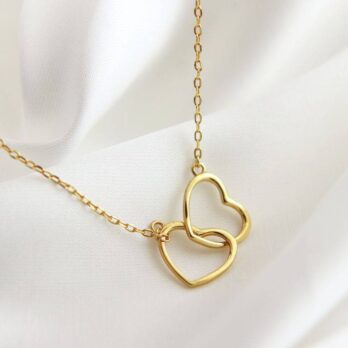 Double Heart Shaped Necklace