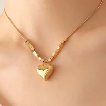 Heart Pendant Clavicle Chain Necklace