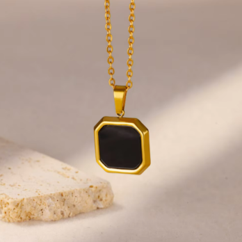 Big Square Bar Necklace