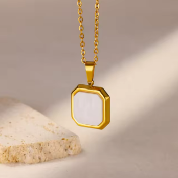 Big Square Bar Necklace