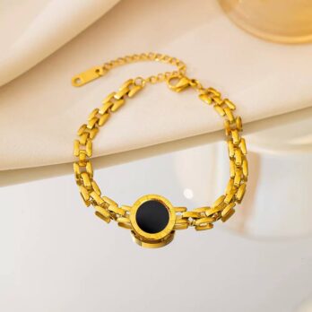 Roman Numerals Charm Bracelet