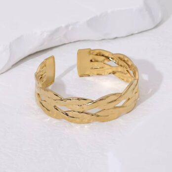 Woven Pattern Simple Bangle