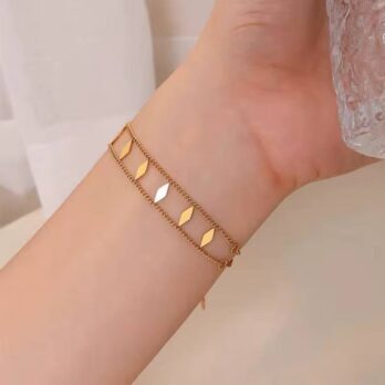 Double Layers Rhombus Bracelet