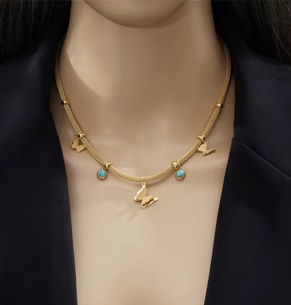Butterfly Turquoise Necklace - Image 2