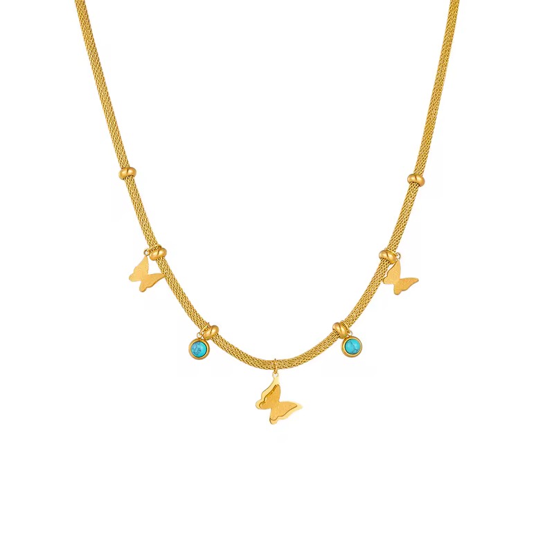 Butterfly Turquoise Necklace - Image 3
