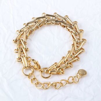 Double Buckle T-shaped Bracelet