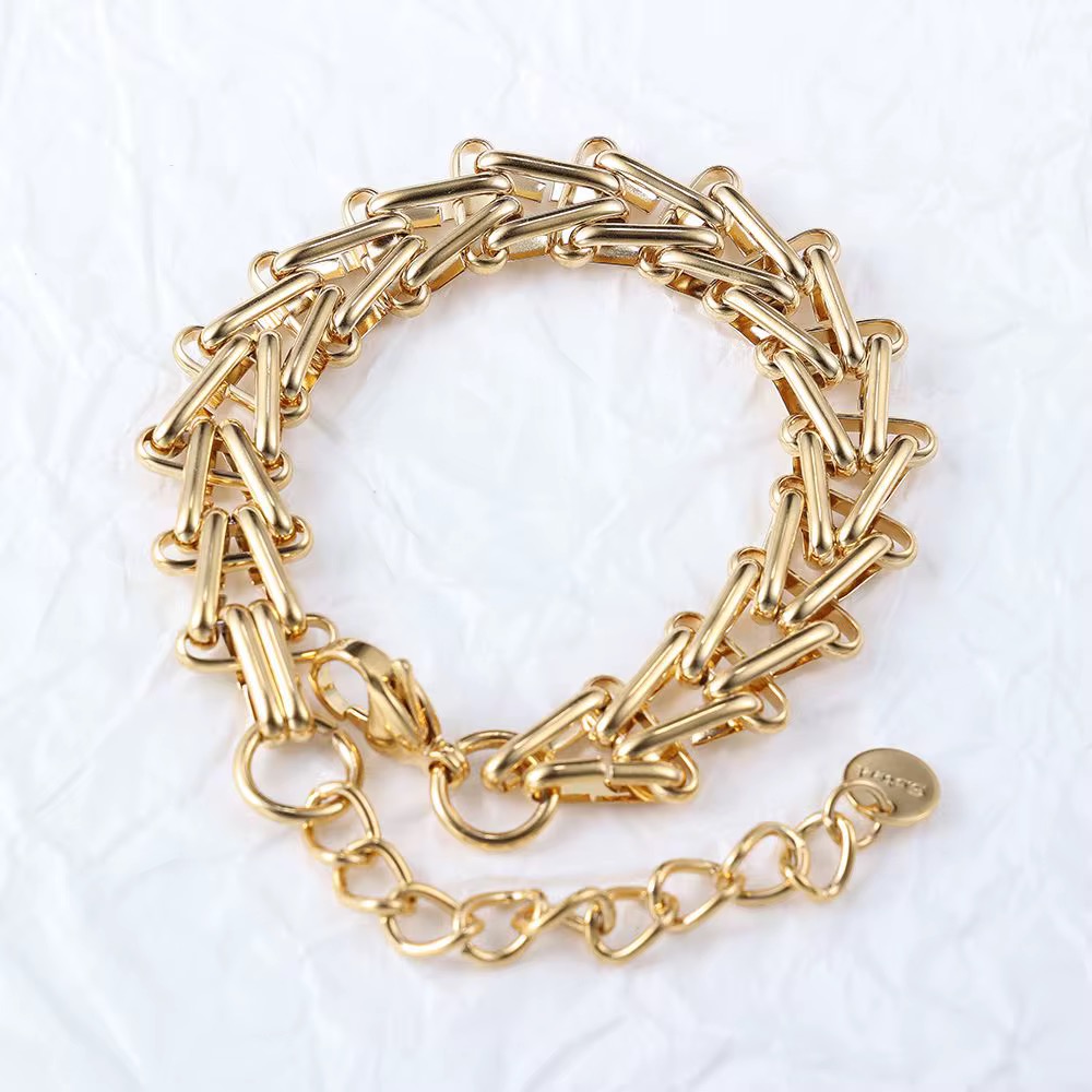 Double Buckle T-shaped Bracelet - Image 2