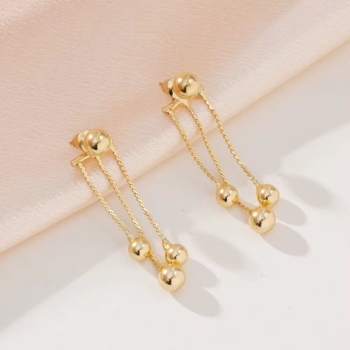 Ball Tassel Stud Earrings