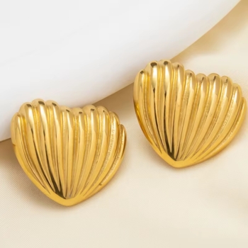 Irregular Heart Stud Earrings