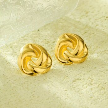 Braided Stud Earrings